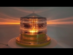 Amber Color IEC 4NM Marine Navigation Lamps 32.5CD Solar Powered