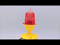 Red Steady AC220V 60Hz 32cd Tower Aviation Light Low Intensity LED