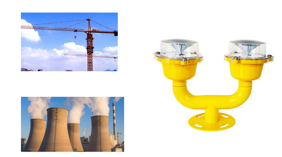 De richting Heldere IP65-Lichten van de Vliegtuigenwaarschuwing voor Toren Dubbel hoofd